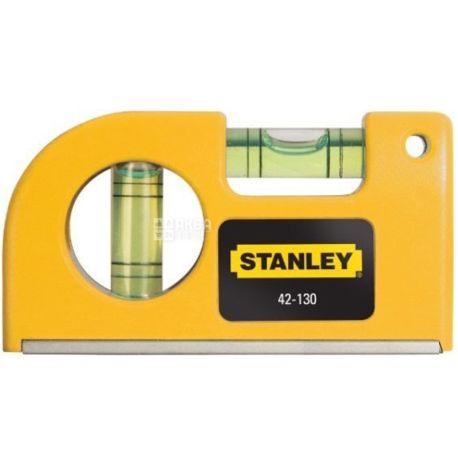 Stanley Pocket Level, Рівень пластиковий з 2 капсулами, 87 мм