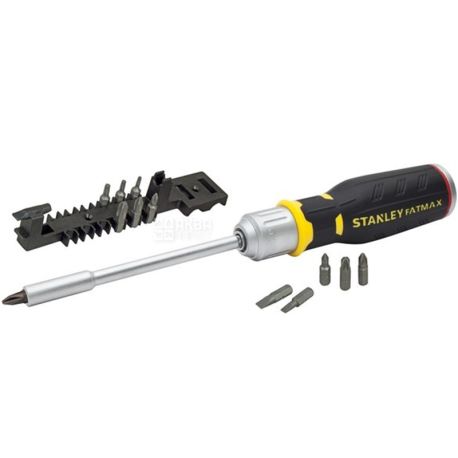 Stanley FatMax MULTIBIT, reversible screwdriver with nozzles, 150 mm