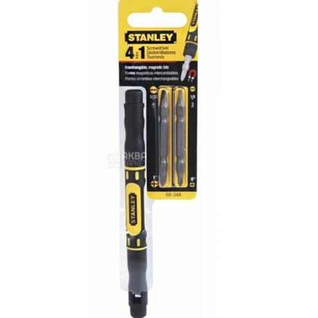 Stanley, Отвертка карманная с насадками, двухсторонняя