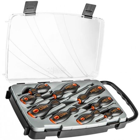 Neo tools, Набір шліцевих і хрестових викруток, 9 шт.