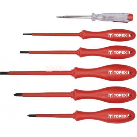 Topex, Set of live screwdrivers, 6 pcs.