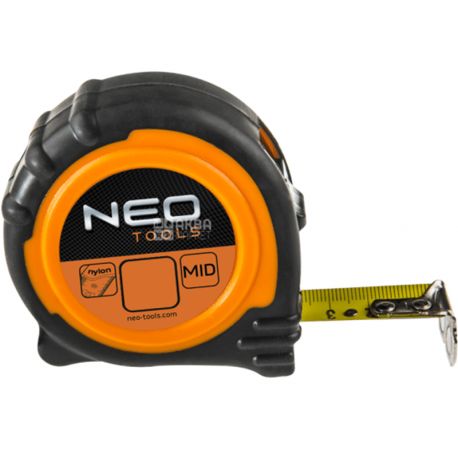 NEO, Рулетка с блокировкой сматывания, 5 м