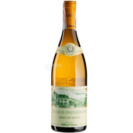 Billaud-Simon, Chablis Premier Cru Mont de Milieu, Вино белое сухое, 0,75 л