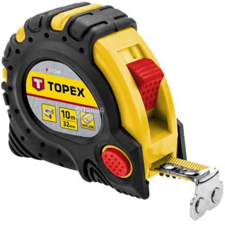 Topex, Рулетка з блокуванням змотування, 10 м