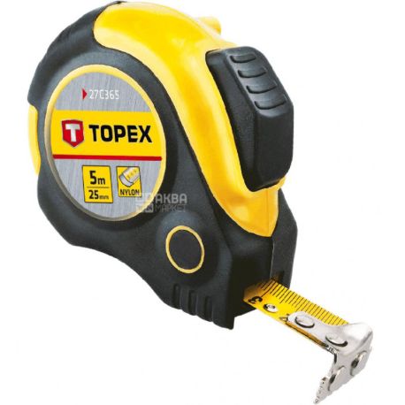 Topex, Рулетка с блокиратором сматывания, 5 м