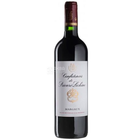 Confidences de Prieure Lichine, Вино червоне сухе, 0,75 л