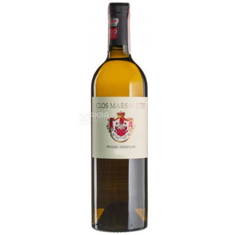 Clos Marsalette, Вино белое сухое, 0,75 л