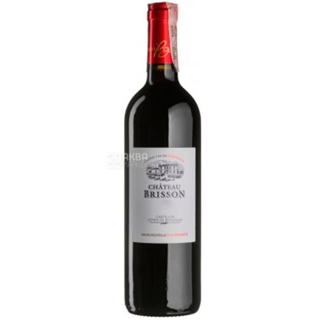 Chateau Brisson, Вино червоне сухе, 0,75 л