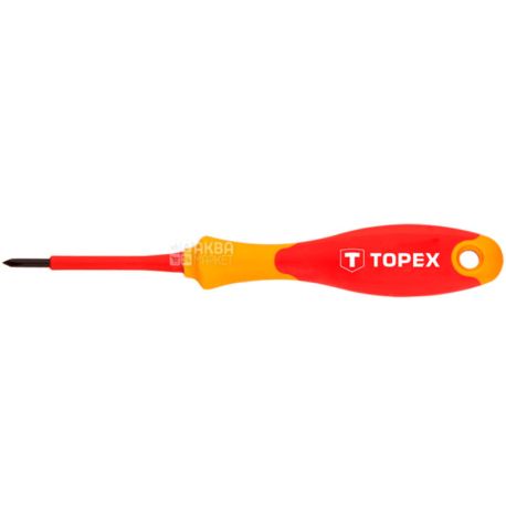 Topex PH1, Phillips screwdriver, insulated, 1000 V, 80 mm