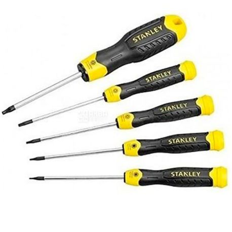 Stanley Cushion Grip Torx, set of star-shaped screwdrivers, 5 PCs.
