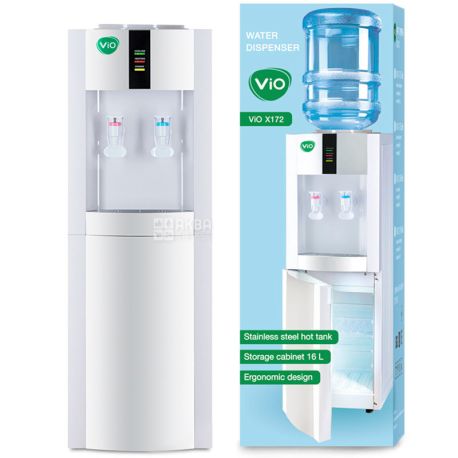 ViO Х172-FСF Кулер для води з компресорним охолодженням і холодильником, підлоговий