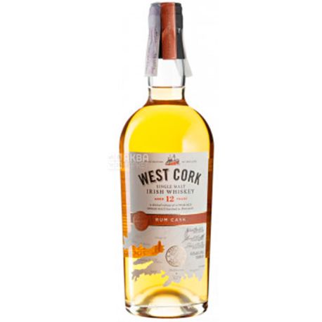 West Cork, Rum Cask, 12 y.o., Віскі односолодовий, 0,7 л