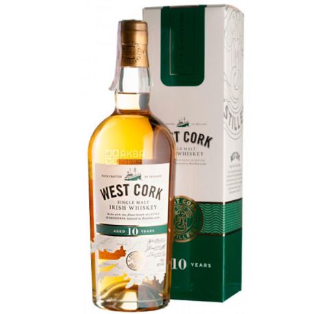 West Cork, Single Malt, 10 y.o., Виски односолодовый, 0,7 л