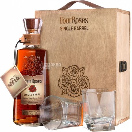Four Roses Single Barrel, Виски, набор, 0,7 л