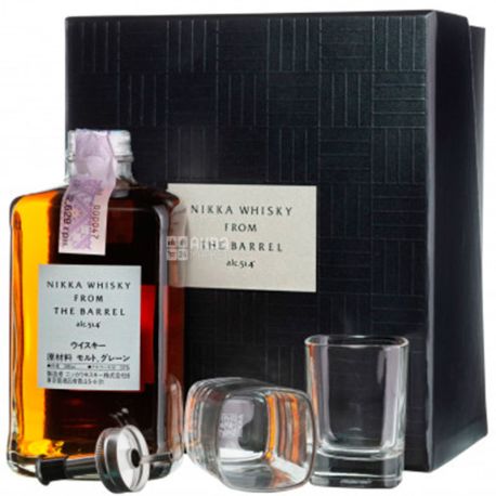 Nikka, From The Barrel, Виски с 2-мя стаканами, 0,5 л