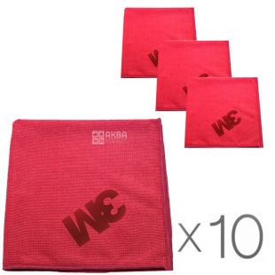 ЗM Scotch Brit, Упаковка 10 шт. х 1 шт., Універсальна серветка полірувальна мікрофібра, 360 x 360 мм, червона