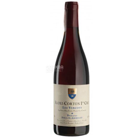 Domaine Follin Arbelet, Aloxe-Corton 1er Cru Les Vercots, Вино червоне сухе, 0,75 л