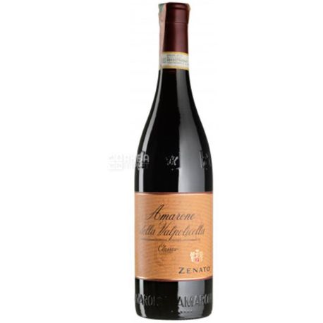 Zenato, Amarone della Valpolicella Classico, Вино червоне сухе, 0,75 л