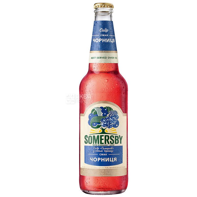 Buy Somersby, apple cider with blueberry juice, 0.5 l with delivery