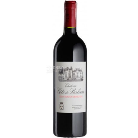Chateau Cote de Baleau, Вино червоне сухе, 0,75 л