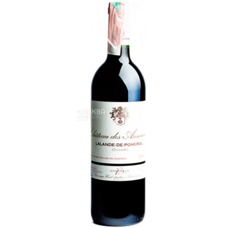 Chateau des Annereaux, Вино червоне сухе, 0,75 л