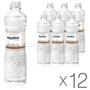 Крайна, 0,5 л, упаковка 12 шт., Вода минеральная негазированная, ПЭТ