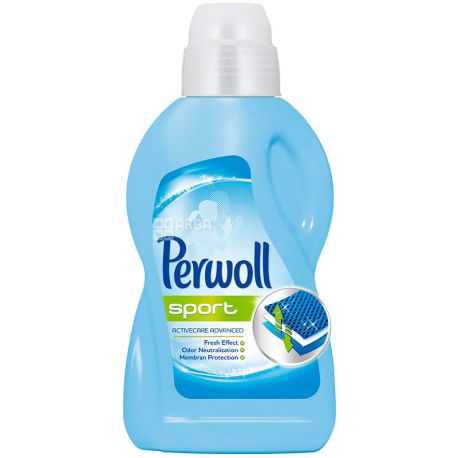 Perwoll Advanced Sport, 900 мл, Средство для деликатной стирки спортивных вещей