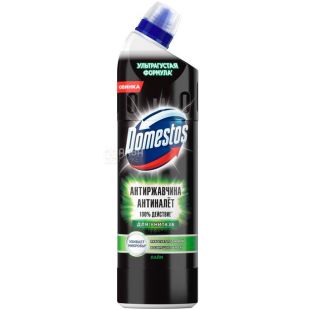 Domestos Green, 750 мл, Средство для чистки унитаза, Против ржавчины и налета, Лайм Доместос