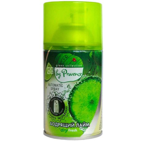 Provence, 250 ml, Air freshener, replaceable aerosol can, Invigorating lime