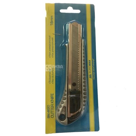 Buromax, metal utility knife, 18 mm