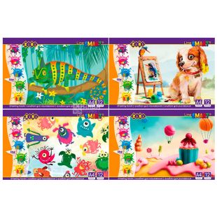 Zibi Smart Line, 8 л, Альбом для рисования на скобе, А4, 100 г/м2