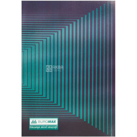 Buromax, Книга канцелярская, клетка, А4, 48 л, ассорти