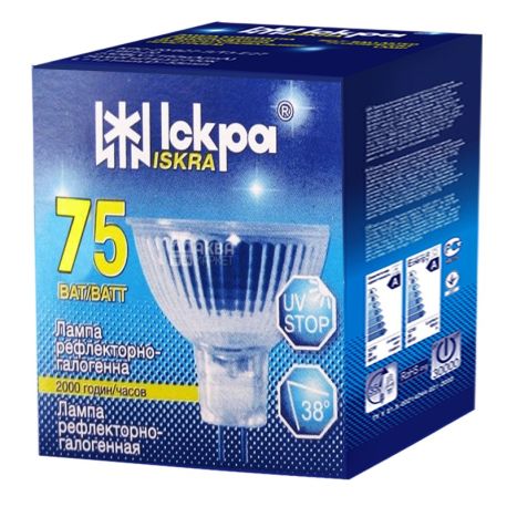 Spark, 75 W, lamp, Reflector-halogen, m / v