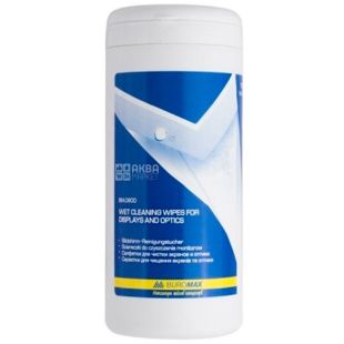 Buromax, 100 шт., Серветки для очищення екранів та оптики Буромакс