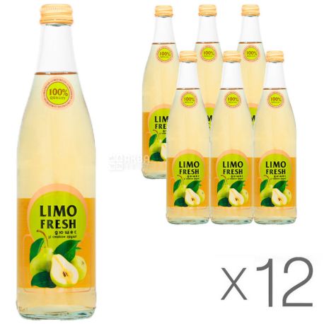 Limon fresh, 0,5 л, упаковка 12 шт., Лимофреш, Дюшес, Напій безалкогольний, газований