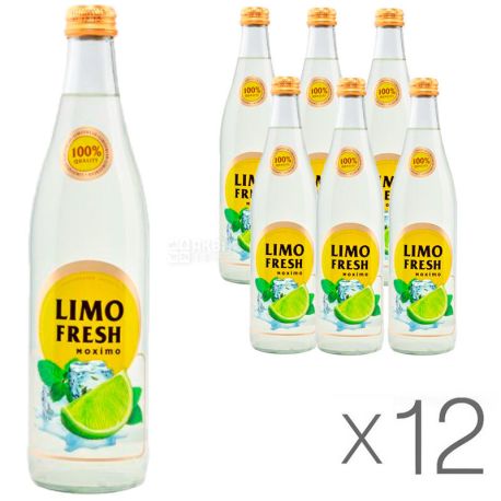 Limofresh, 0,5 л, упаковка 12 шт., Лимофреш, Мохито, Напиток безалкогольный, газированный