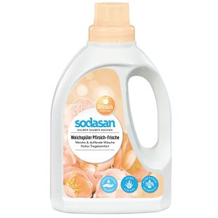 Sodasan Fabric Softener, 0,75 л, Кондиционер-ополаскиватель для быстрой глажки, органический