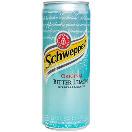 Schweppes Bitter Lemon, 0.33 liter, w / w