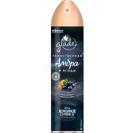 Glade, 300 мл, Таинственная амбра и ягоды, Освежитель воздуха