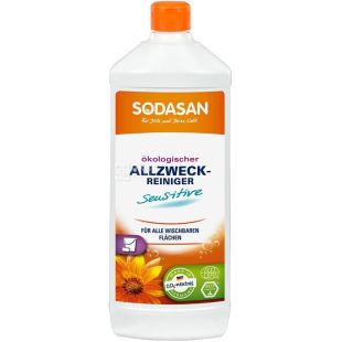 Sodasan Sensitive, 1 л, Миючий засіб універсальний Сенситів, органічний