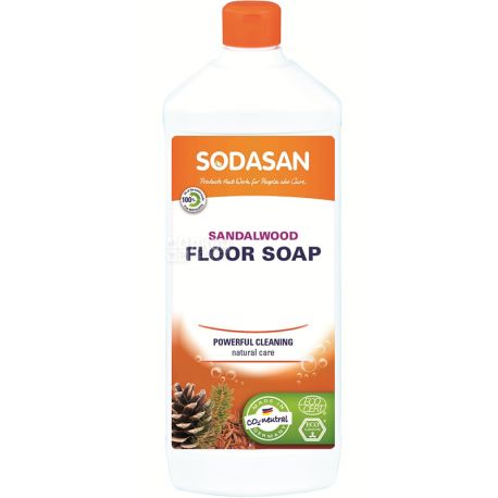 Sodasan, 1 л, Миючий засіб універсальний для підлоги, органічний