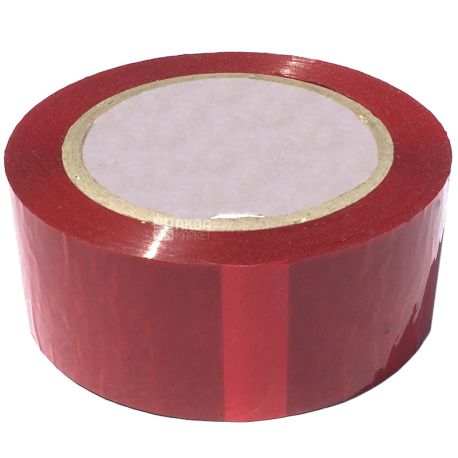 Promtus, packing 72 pcs., Scotch tape household, red, 48 mm x 60 m