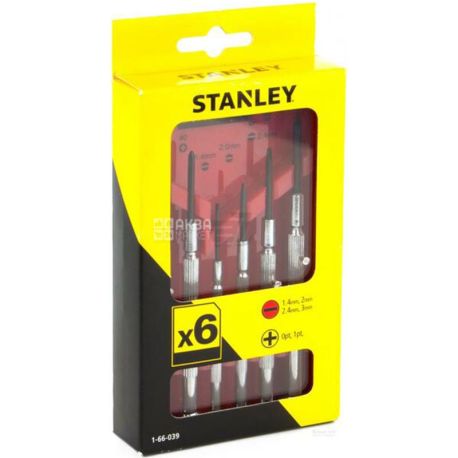 Stanley Watchmaker, Набір викруток точної механіки, 6 шт.