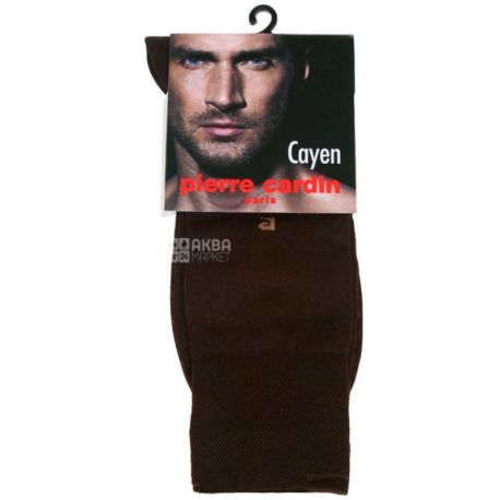 Pierre Cardin, Cayen, Шкарпетки чоловічі, коричневі, р.43-44