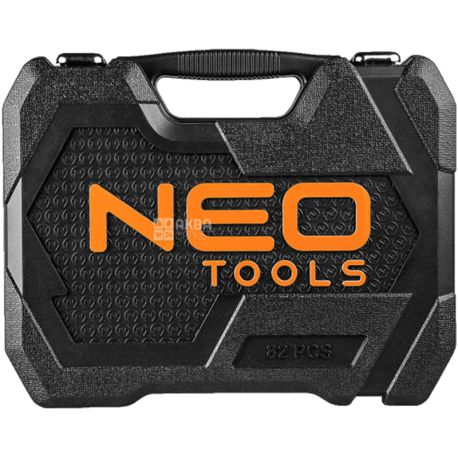 Neo Tools, Набір торцевих головок 1/2, 1/4, 82 предмети