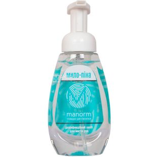 Manorm, 300 мл, Мило-піна для миття рук Манорм, з дозатором