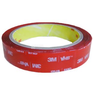 Скотч монтажний двосторонній суперфіксація, 19 мм x 2 м, ТМ ЗМ 