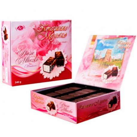 Volyn sweets, 340 g, Sweets, vanilla bird's milk