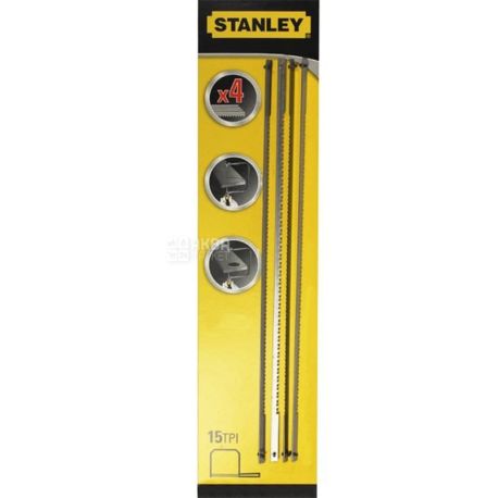 Stanley, FatMax Пилочки для лобзика, 160 мм, 4шт.
