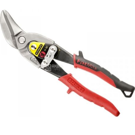 Stanley, Tin snips, straight left cut, 250 mm